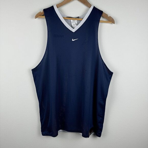 Vintage Nike Center Swoosh Basketball Mesh Jersey Men’s Size Small Reversible - Picture 1 of 7
